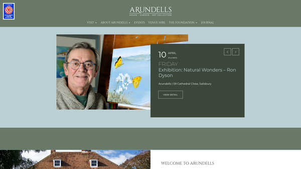 Screenshot of the The Sir Edward Heath Charitable Foundation website