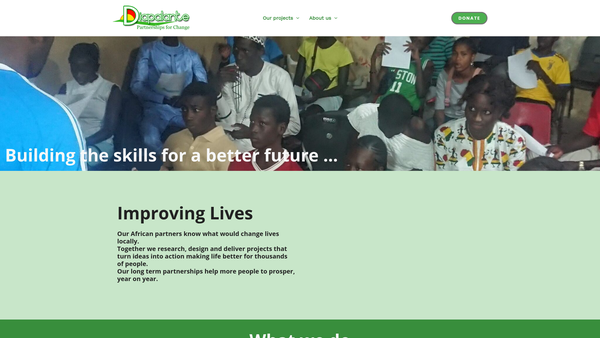 Screenshot of the Diapalante website