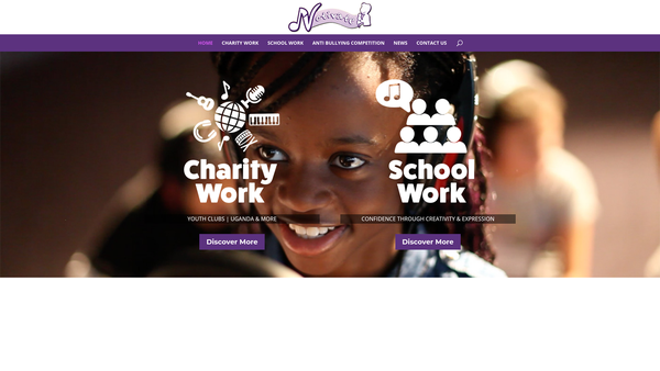 Screenshot of the The Notivate Trust website