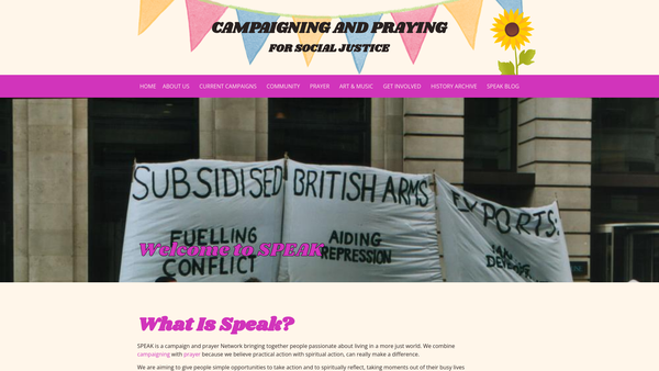 Screenshot of the Network Events Support & Training website