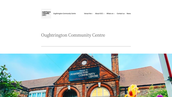 Screenshot of the Oughtrington Community Centre website