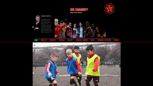 Screenshot of the Vallance Community Trust website