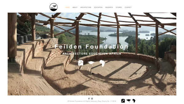 Screenshot of the The Richard Feilden Foundation: Education, Architecture, Africa website