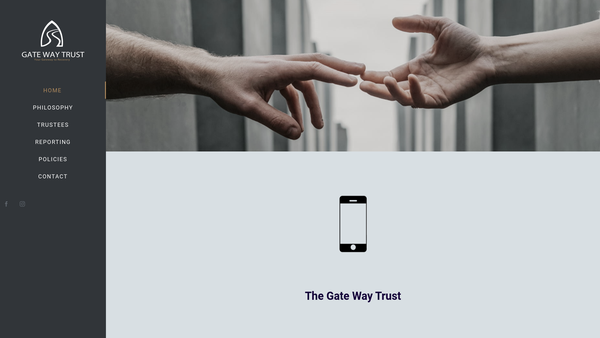 Screenshot of the Gate Way Trust website