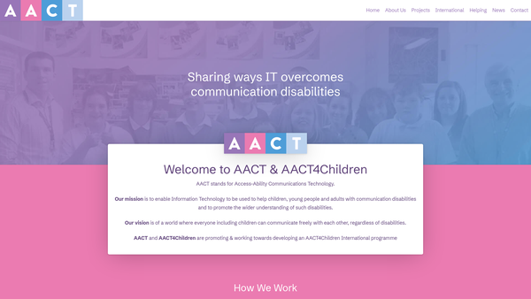 Screenshot of the Access-Ability Communications Technology website