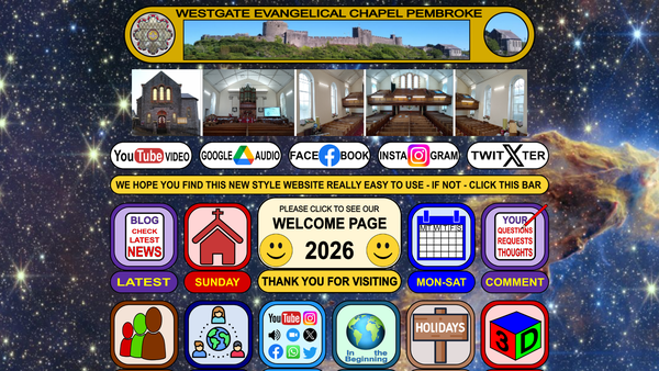 Screenshot of the Westgate Evangelical Chapel website