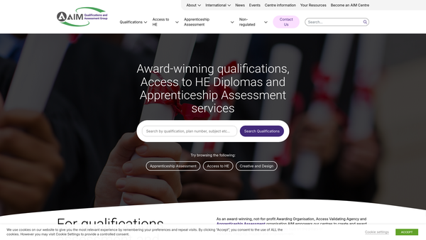 Screenshot of the Open College Network West Midlands website