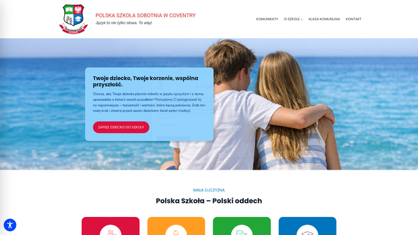 Screenshot of the Polish Parents Association website