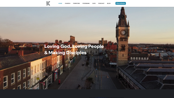 Screenshot of the Kings Church Darlington website