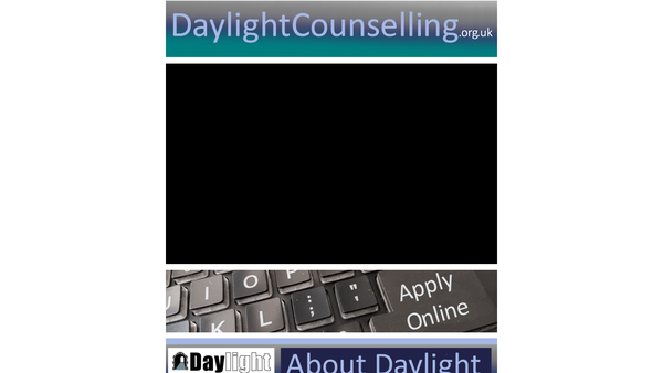 Screenshot of the Daylight Counselling Limited website