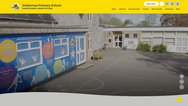 Screenshot of the Friends of Inkberrow Primary website