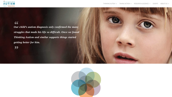 Screenshot of the Thinking Autism CIO website