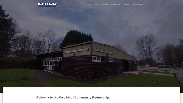 Screenshot of the Sale Moor Community Partnership Limited website
