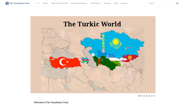 Screenshot of the The Translation Trust website