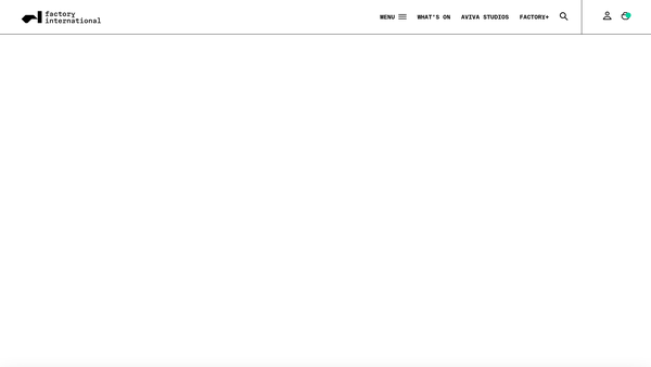 Screenshot of the Manchester International Festival website