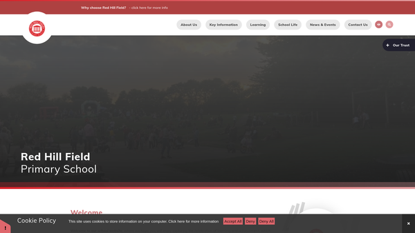 Screenshot of the The Friends Of Redhill Field School website