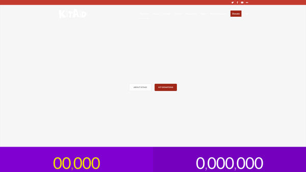 Screenshot of the Kitaid website