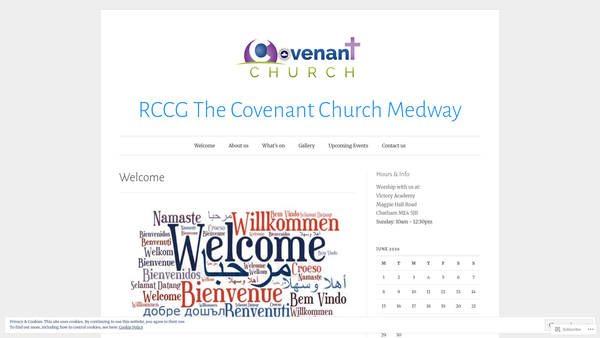 Screenshot of the Redeemed Christian Church Of God (Rccg) The Covenant Assembly website