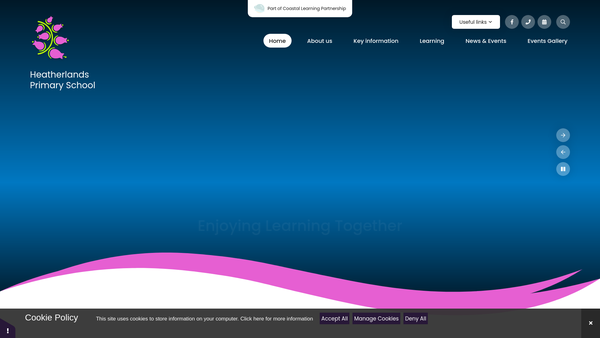 Screenshot of the Friends Of Heatherlands website