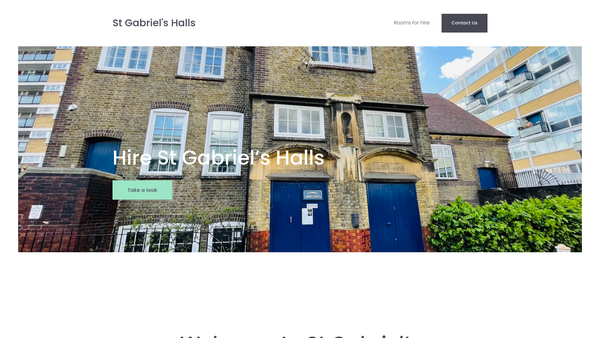 Screenshot of the St Gabriel's Parish House website