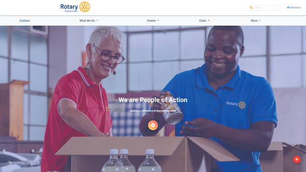 Screenshot of the Rotary Club Of Rhyl Charitable Trust website