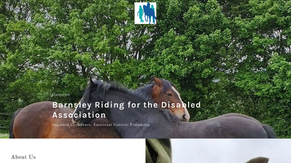 Screenshot of the Barnsley Riding For The Disabled Association website