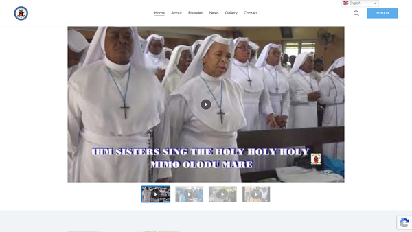 Screenshot of the Congregation Of The Sisters Of The Immaculate Heart Of Mary, Mother Of Christ United Kingdom website