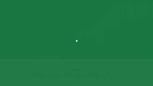 Screenshot of the The Balsdon Trust website