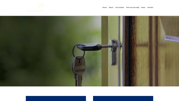 Screenshot of the Holsworthy Community Property Trust Limited website