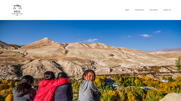 Screenshot of the Nepal- England Education Support website