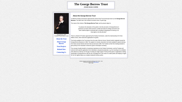 Screenshot of the The George Borrow Trust website