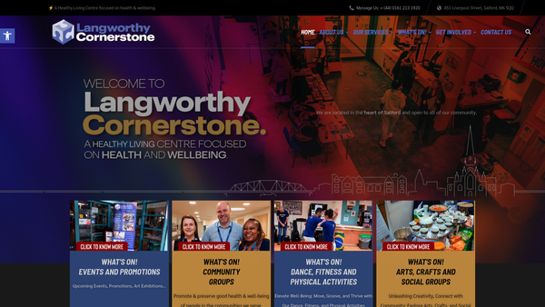 Screenshot of the Langworthy Cornerstone Association Ltd website