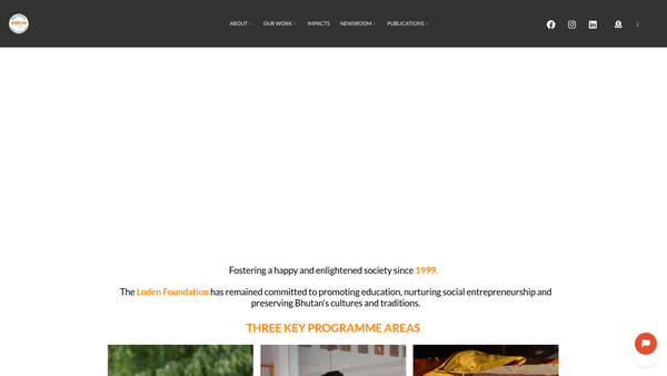 Screenshot of the Loden Education Trust website