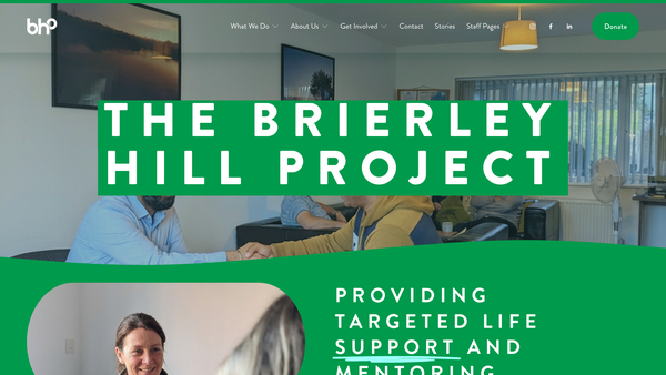 Screenshot of the The Brierley Hill Project website