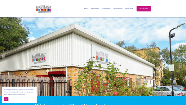 Screenshot of the The Weir Link website