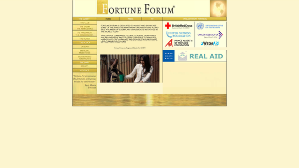 Screenshot of the Fortune Forum (Summit) Limited website