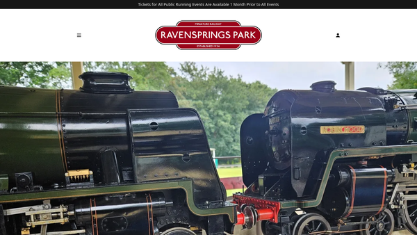 Screenshot of the Brighouse And Halifax Model Engineers website
