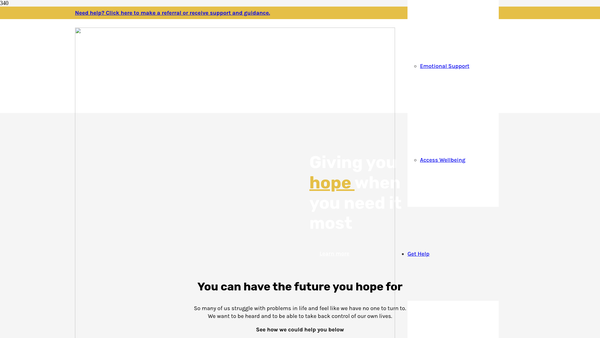 Screenshot of the The Lantern Trust Weymouth website