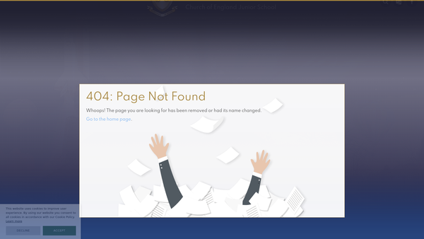 Screenshot of the St Peters C Of E Junior School PTFA website
