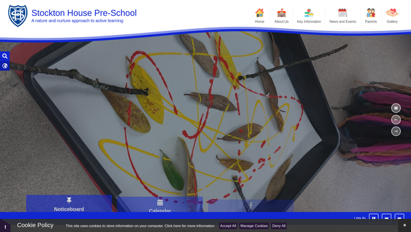 Screenshot of the The Friends Of Stockton House School website