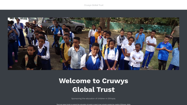 Screenshot of the Cruwys Global Trust website