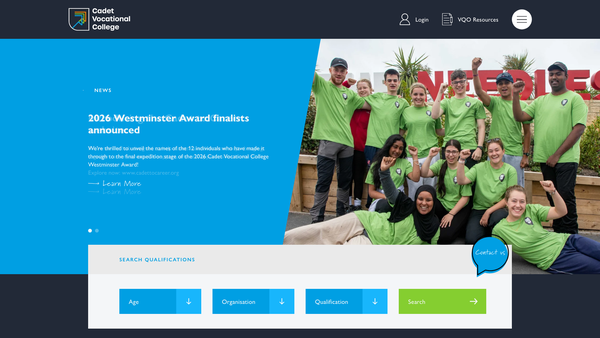 Screenshot of the Cvqo Ltd website