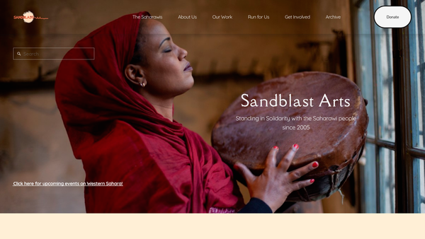 Screenshot of the Sandblast Ltd website