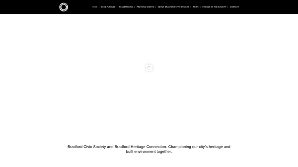 Screenshot of the Bradford Civic Society website