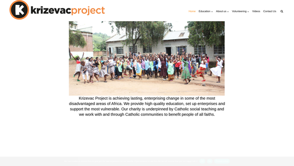 Screenshot of the Krizevac Project website