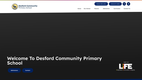 Screenshot of the Friends Of Desford Primary School website