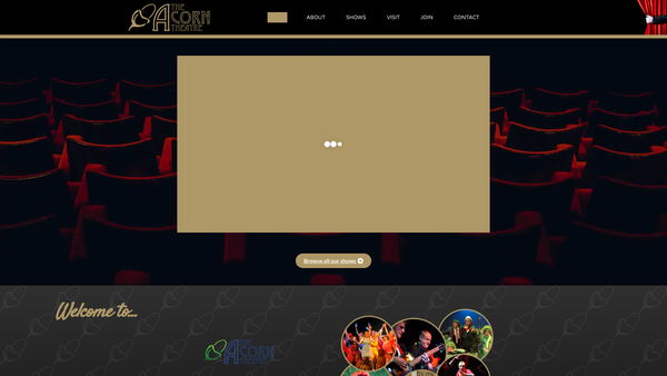 Screenshot of the Acorn Community Theatre Limited website