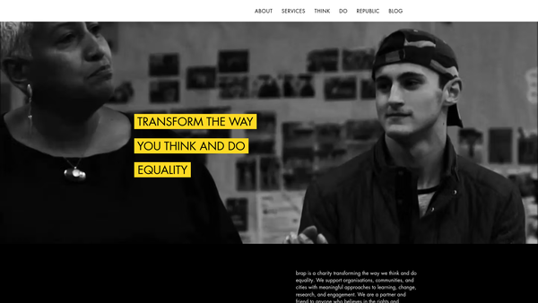 Screenshot of the B: Rap Ltd website