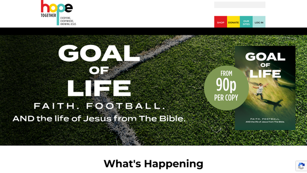 Screenshot of the Hope 08 Ltd website
