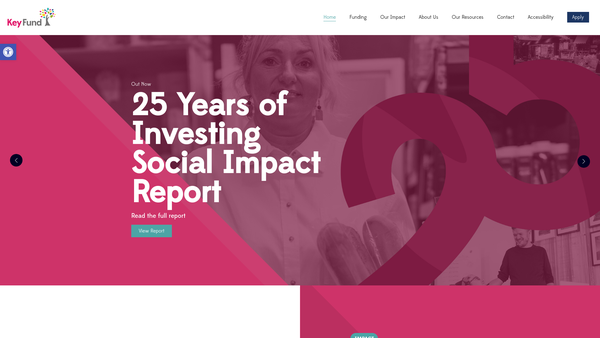Screenshot of the Key Fund (Gg) South Yorkshire Limited website